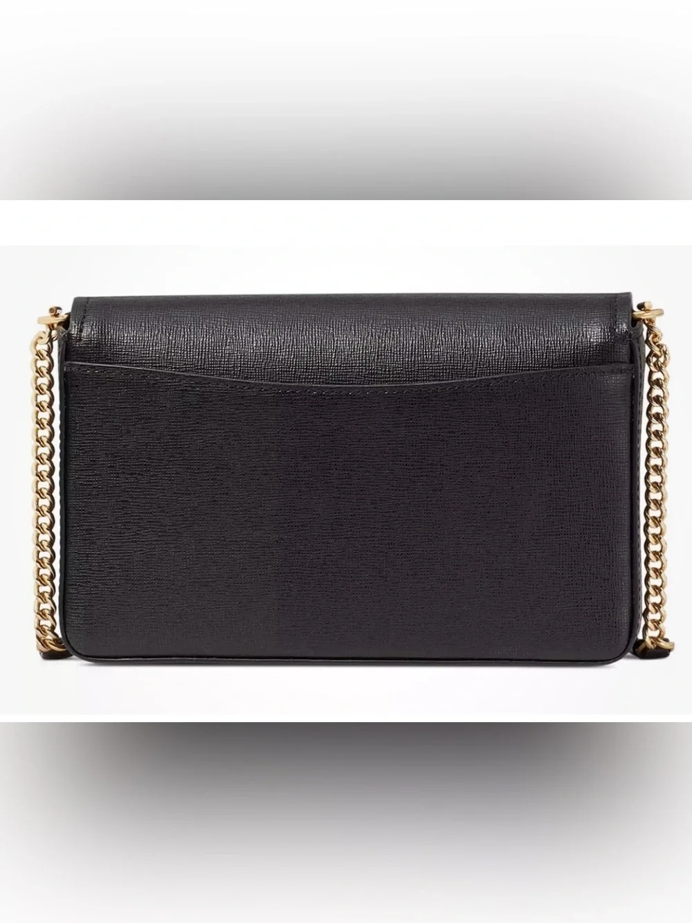Kate Spade Black Extra Small Morgan Saffiano Leather Flap Crossbody